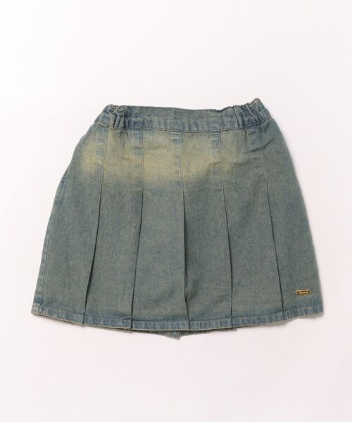 PINKHUNT(ピンクハント)の「PINKHUNT ピンクハント ブラストプリーツスカート 0877K(デニムスカート・キッズ・カーキ/ブルー・120cm/130cm/140cm/150cm/160cm)」の4枚目の写真