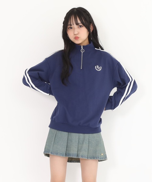 PINKHUNT(ピンクハント)の「PINKHUNT ピンクハント ブラストプリーツスカート 0877K(デニムスカート・キッズ・カーキ/ブルー・120cm/130cm/140cm/150cm/160cm)」の11枚目の写真