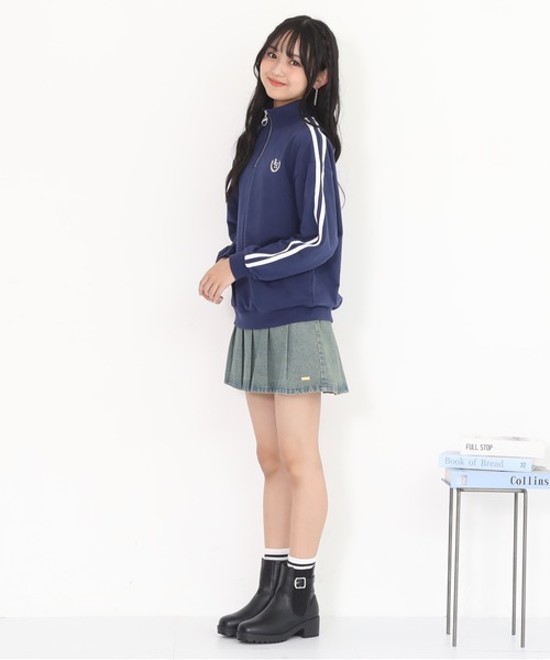 PINKHUNT(ピンクハント)の「PINKHUNT ピンクハント ブラストプリーツスカート 0877K(デニムスカート・キッズ・カーキ/ブルー・120cm/130cm/140cm/150cm/160cm)」の12枚目の写真