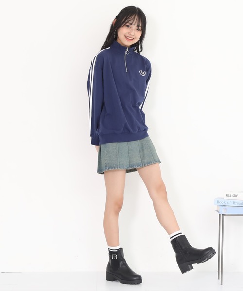 PINKHUNT(ピンクハント)の「PINKHUNT ピンクハント ブラストプリーツスカート 0877K(デニムスカート・キッズ・カーキ/ブルー・120cm/130cm/140cm/150cm/160cm)」の13枚目の写真