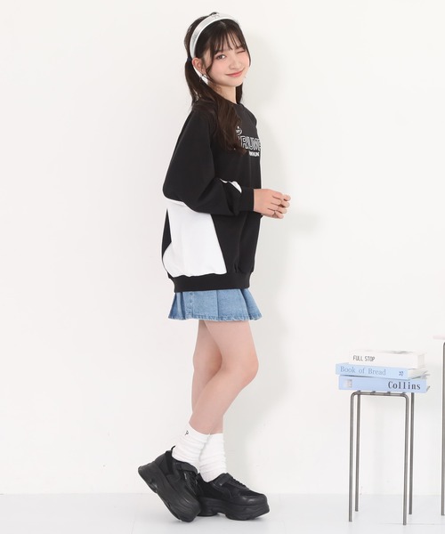 PINKHUNT(ピンクハント)の「PINKHUNT ピンクハント ブラストプリーツスカート 0877K(デニムスカート・キッズ・カーキ/ブルー・120cm/130cm/140cm/150cm/160cm)」の19枚目の写真