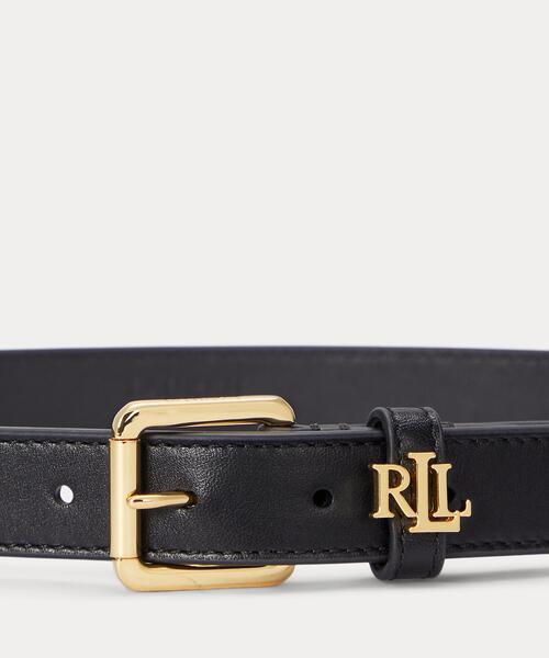 ロゴキーパー レザー スキニー ベルト（ベルト）｜LAUREN RALPH LAUREN