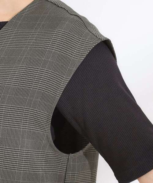 DRESKIP（ドレスキップ）の「【S-LL/セットアップ可/洗濯後しわになりにくい】ダブルベスト（ベスト・レディース・ダークブラウン/グレー系1/グレー・01/02/03/04）」の21枚目の写真