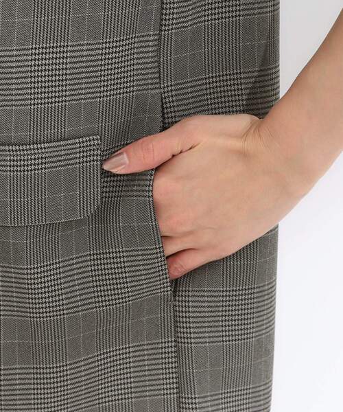 DRESKIP（ドレスキップ）の「【S-LL/セットアップ可/洗濯後しわになりにくい】ダブルベスト（ベスト・レディース・ダークブラウン/グレー系1/グレー・01/02/03/04）」の22枚目の写真