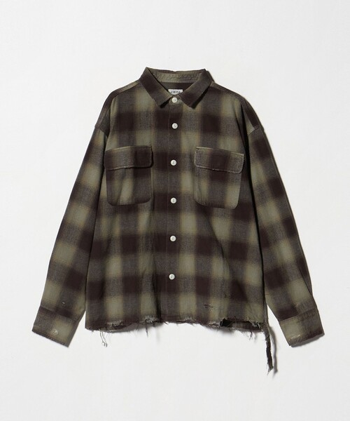 JieDa＞ネル ダメージ チェック シャツ（シャツ/ブラウス）｜Jieda