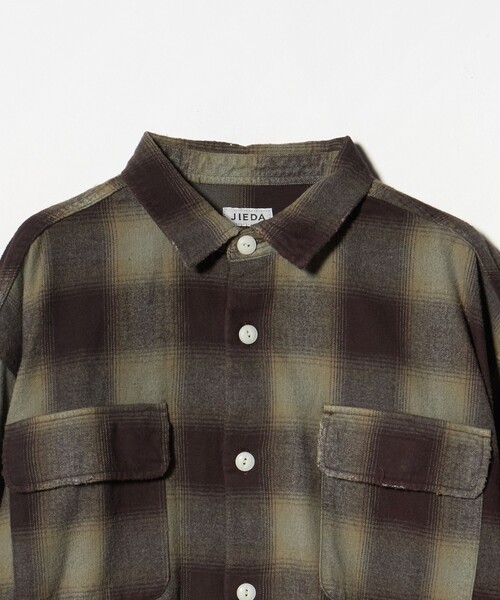JieDa＞ネル ダメージ チェック シャツ（シャツ/ブラウス）｜Jieda