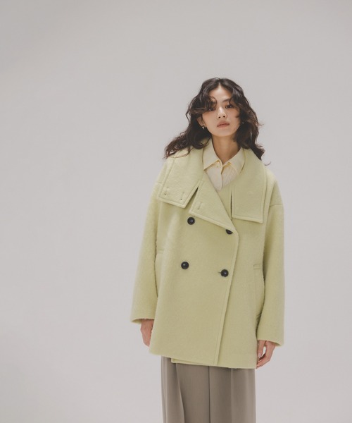 【N.】ウールシャギーミディコート ナチュラルビューティーベーシック NATURAL BEAUTY BASIC