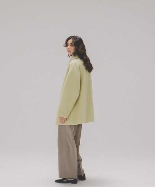 セール】◇【Oggi掲載】スタンドネックシャギーミディコート（その他