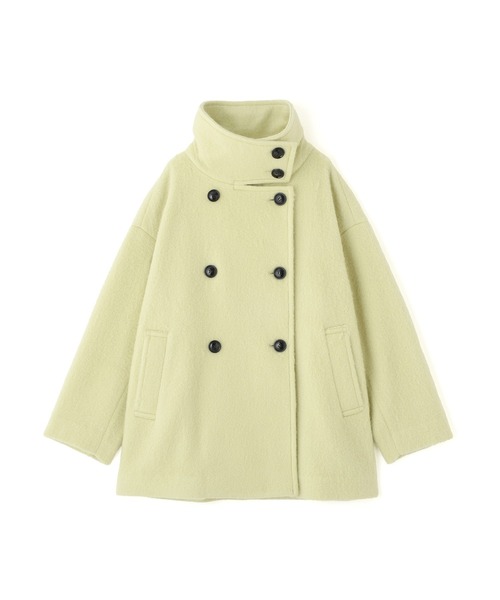 セール】◇【Oggi掲載】スタンドネックシャギーミディコート（その他