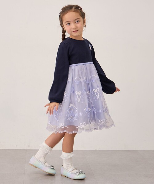 セール】バレエ刺繍チュールワンピース（ワンピース）｜ANY（エニィ