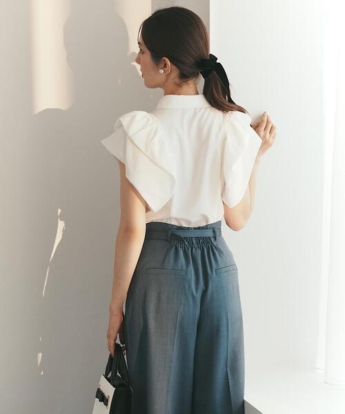 SWINGLE（スウィングル）の「ベルテッドワイドパンツ（その他パンツ・レディース・ライトグレー/ブラック/ダークブルー・SMALL/MEDIUM）」の16枚目の写真