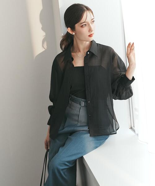 SWINGLE（スウィングル）の「ベルテッドワイドパンツ（その他パンツ・レディース・ライトグレー/ブラック/ダークブルー・SMALL/MEDIUM）」の19枚目の写真