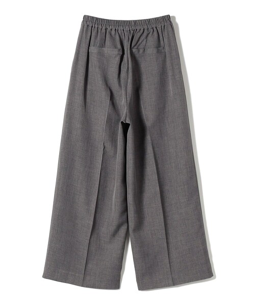 SHIPS Colors（シップス カラーズ）の「SHIPS Colors:〈洗濯機可能〉ウーステッドライク ワイド パンツ(セットアップ対応可能)（その他パンツ・レディース・ベージュ/グレー・SMALL/MEDIUM）」の14枚目の写真