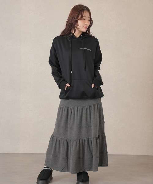 Lace Ladies(レースレディース)の「バックプリント ロゴ フード付き スウェット プルオーバー(パーカー・レディース・ダークグレー/ブラック/ライトグレー・M/XL)」の8枚目の写真