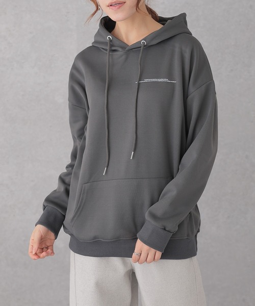 Lace Ladies(レースレディース)の「バックプリント ロゴ フード付き スウェット プルオーバー(パーカー・レディース・ダークグレー/ブラック/ライトグレー・M/XL)」の11枚目の写真