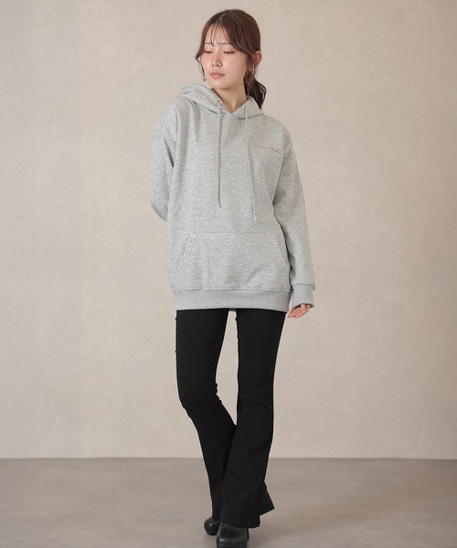Lace Ladies(レースレディース)の「バックプリント ロゴ フード付き スウェット プルオーバー(パーカー・レディース・ダークグレー/ブラック/ライトグレー・M/XL)」の18枚目の写真