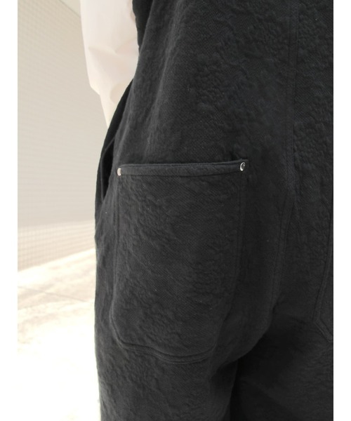 Brown&Street(ブラウンアンドストリート)の「ジャガードフラワーオーバーオール(サロペット/オーバーオール・レディース・ブラック/ネイビー・FREE)」の22枚目の写真