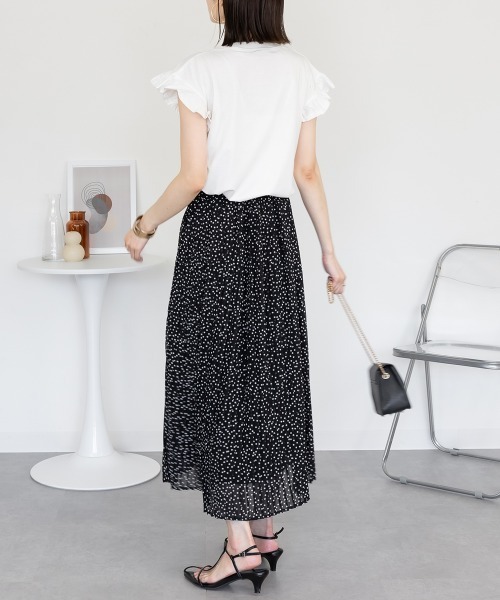 aity(アイティ)の「フレンチスリーブTシャツ 袖フレア カットソー きれいめ 大きいサイズ 夏服(Tシャツ/カットソー・レディース・ブラック/グレイッシュベージュ/オフホワイト/チャコール/ミント・LL~3L/4L~5L/M~L)」の21枚目の写真