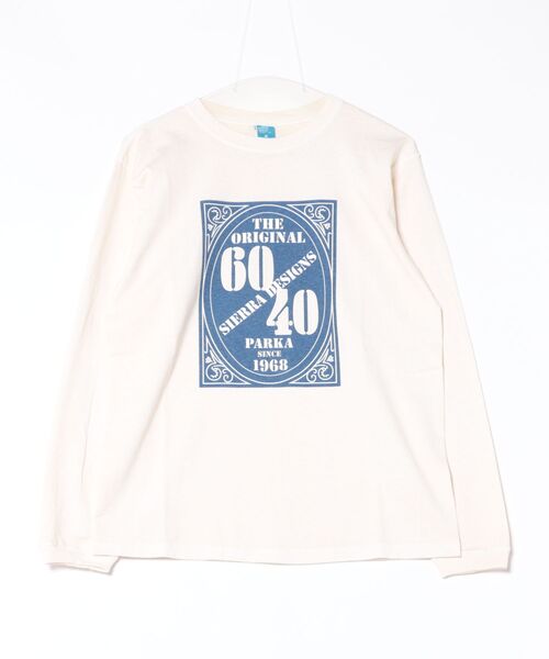 SIERRA DESIGNS（シェラデザイン）の「新作【記念コラボ】Good On x SD 60/40 1st LOGO L/S TEE（Tシャツ/カットソー・メンズ・ブラック/グリーン/グレー/ネイビー/ホワイト系・LARGE/X-LARGE/MEDIUM）」の2枚目の写真