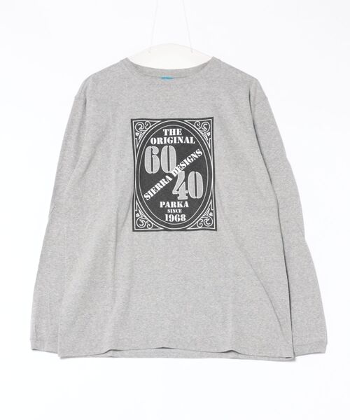 SIERRA DESIGNS（シェラデザイン）の「新作【記念コラボ】Good On x SD 60/40 1st LOGO L/S TEE（Tシャツ/カットソー・メンズ・ブラック/グリーン/グレー/ネイビー/ホワイト系・LARGE/X-LARGE/MEDIUM）」の4枚目の写真