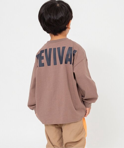 BREEZE(ブリーズ)の「【WEB限定/ジュニア対応】バックロゴTシャツ(Tシャツ/カットソー・キッズ・ブラック/ブラウン/オフホワイト/ブルー/ピンク・140/150/160/90/100/110/120/130)」の3枚目の写真