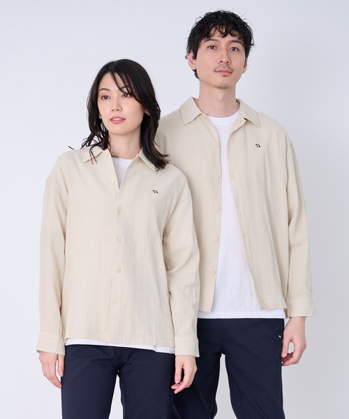 Arnold Palmer（アーノルドパーマー）の「シェア パナマ 長袖シャツ + 半袖Tシャツ セット（アンサンブル・レディース・ブラック/ブルー/アイボリー・XS/LL/L/M/S）」の3枚目の写真