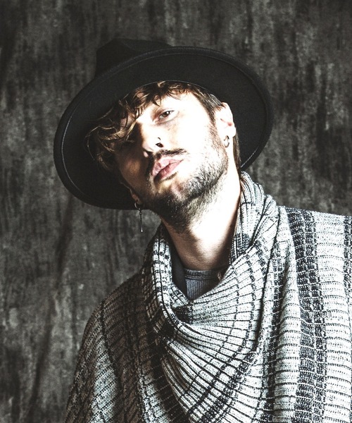 NO ID.（ノーアイディ）の「【NO ID.】Fedora Hat / フェドラ ハット（ハット・メンズ・ブラック/キャメル・ONE SIZE）」の12枚目の写真