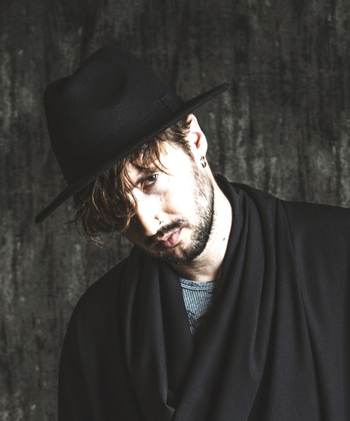 NO ID.（ノーアイディ）の「【NO ID.】Fedora Hat / フェドラ ハット（ハット・メンズ・ブラック/キャメル・ONE SIZE）」の17枚目の写真