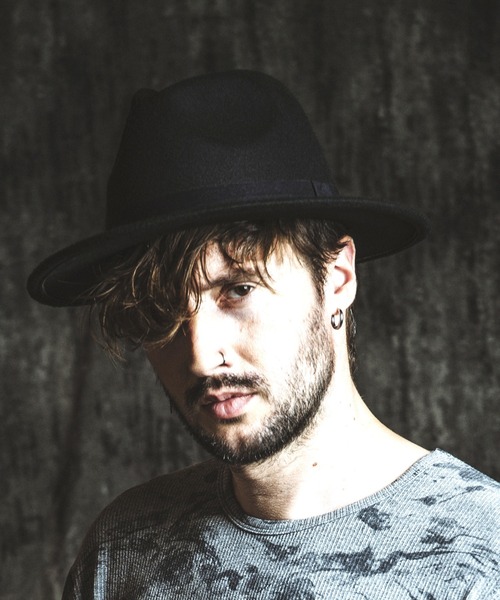 NO ID.（ノーアイディ）の「【NO ID.】Fedora Hat / フェドラ ハット（ハット・メンズ・ブラック/キャメル・ONE SIZE）」の19枚目の写真