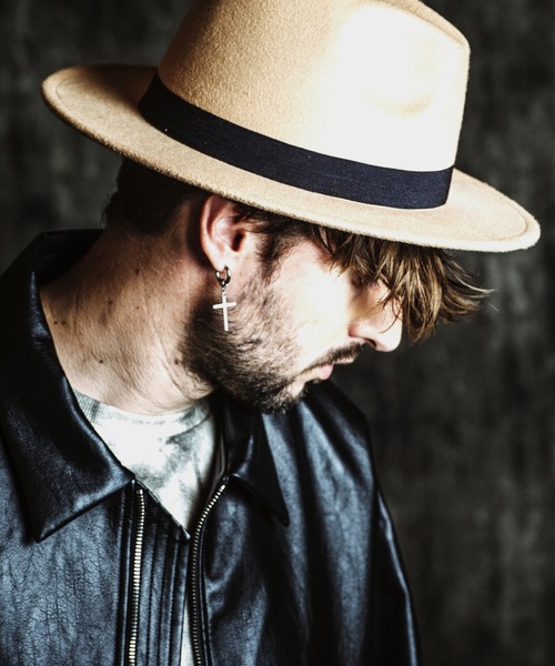 NO ID.（ノーアイディ）の「【NO ID.】Fedora Hat / フェドラ ハット（ハット・メンズ・ブラック/キャメル・ONE SIZE）」の8枚目の写真