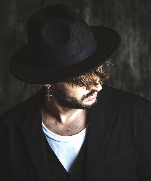 NO ID.（ノーアイディ）の「【NO ID.】Fedora Hat / フェドラ ハット（ハット・メンズ・ブラック/キャメル・ONE SIZE）」の11枚目の写真