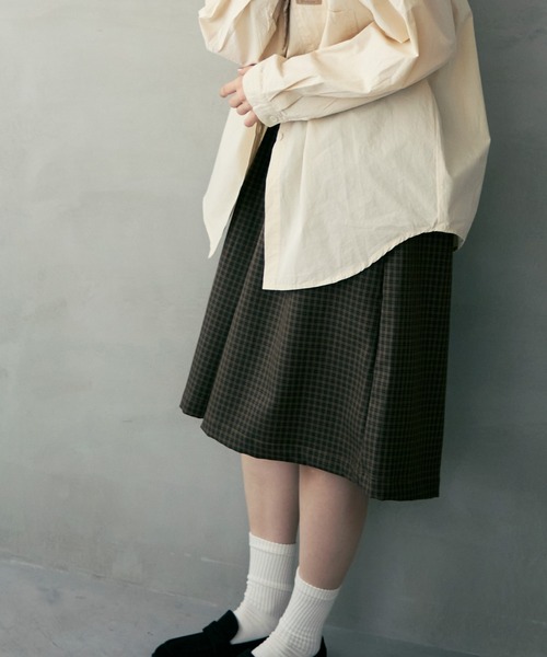 Crisp（クリスプ）の「チェックマニッシュハーフパンツ（その他パンツ・レディース・ブラック/ブラウン・FREE）」の12枚目の写真