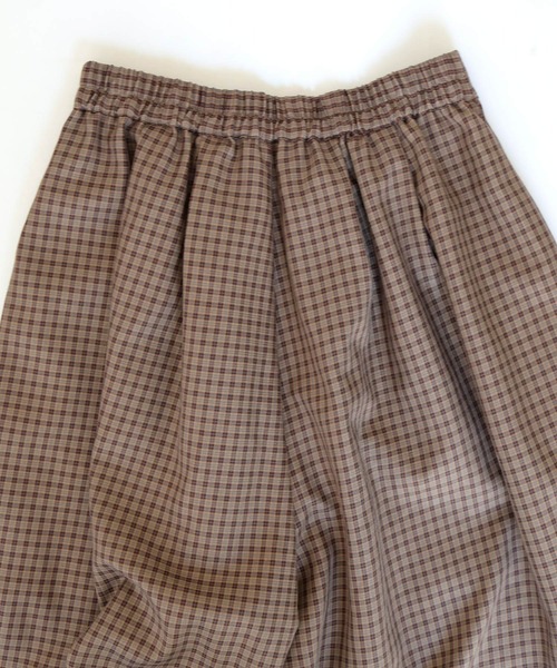 Crisp（クリスプ）の「チェックマニッシュハーフパンツ（その他パンツ・レディース・ブラック/ブラウン・FREE）」の6枚目の写真