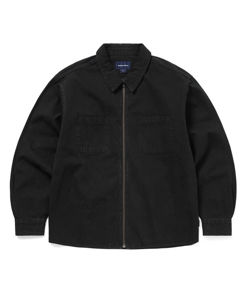 thisisneverthat（ディスイズネバーザット）の「Washed Denim Zip Shirt（シャツ/ブラウス・メンズ・ブラック/ブルー系その他/ブルー系その他2・L/M/S/XL）」の2枚目の写真