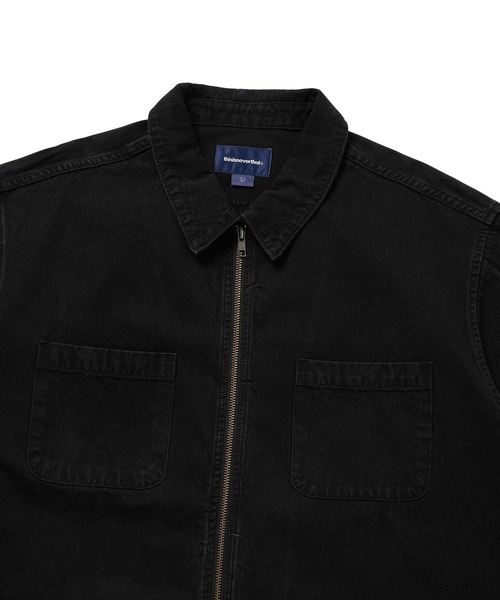 thisisneverthat（ディスイズネバーザット）の「Washed Denim Zip Shirt（シャツ/ブラウス・メンズ・ブラック/ブルー系その他/ブルー系その他2・L/M/S/XL）」の4枚目の写真