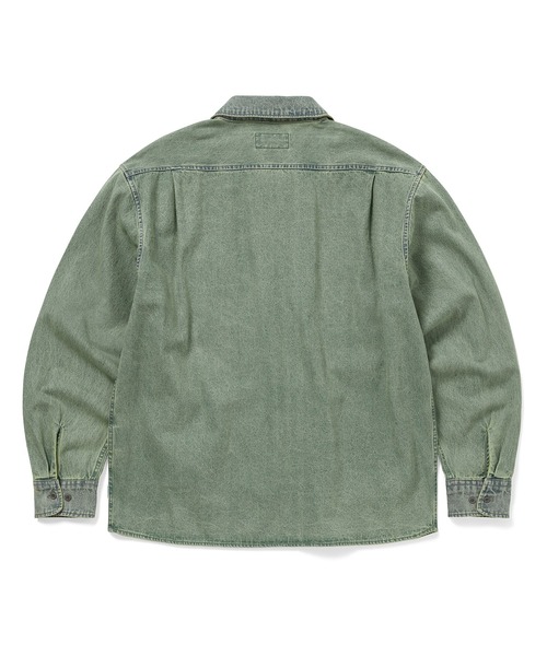 thisisneverthat（ディスイズネバーザット）の「Washed Denim Zip Shirt（シャツ/ブラウス・メンズ・ブラック/ブルー系その他/ブルー系その他2・L/M/S/XL）」の9枚目の写真