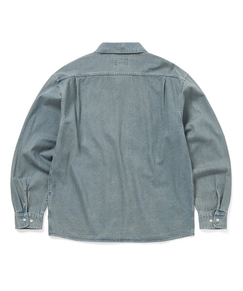 thisisneverthat（ディスイズネバーザット）の「Washed Denim Zip Shirt（シャツ/ブラウス・メンズ・ブラック/ブルー系その他/ブルー系その他2・L/M/S/XL）」の7枚目の写真
