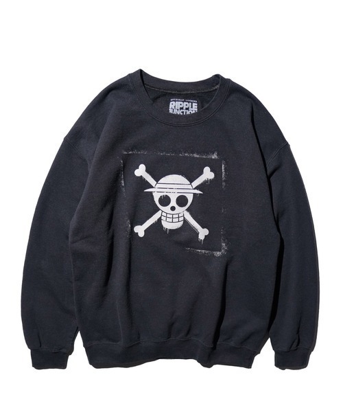 THRIFTY LOOK(スリフティールック)の「THRIFTY LOOK スリフティルック / THRIFTY"ONE-PIECE"SWEAT ワンピース アニメ(スウェット・メンズ・ブラック・LARGE/X-LARGE)」の1枚目の写真