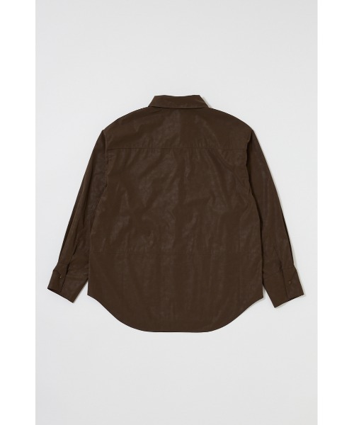 MOUSSY(マウジー)の「F/LEATHER シャツ(シャツ/ブラウス・レディース・ブラウン/ライトベージュ・FREE)」の16枚目の写真