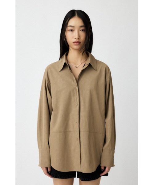 F/LEATHER シャツ（シャツ/ブラウス）｜MOUSSY（マウジー）の