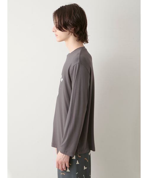 セール】【HOMME】TRICK GHOSTワンポイントロンT（ルームウェア