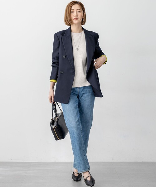 23区（ニジュウサンク）の「【洗える】ダブルフェイス プルオーバー ニット（ニット/セーター・レディース・アイボリー系/グレー系/ブルー系・38）」の13枚目の写真