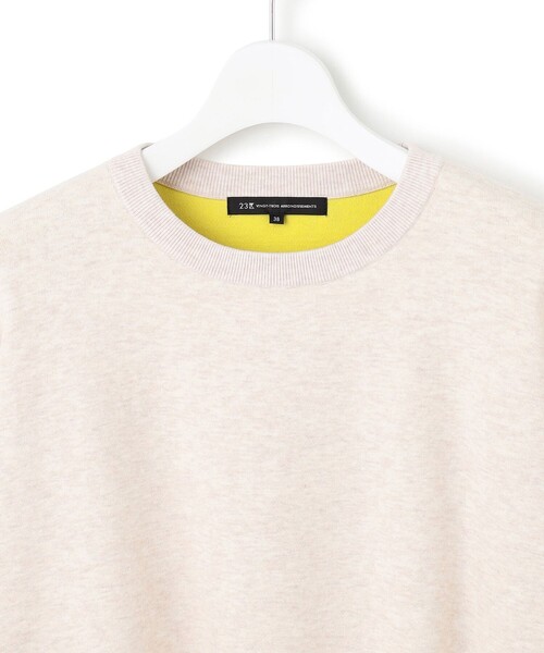 23区（ニジュウサンク）の「【洗える】ダブルフェイス プルオーバー ニット（ニット/セーター・レディース・アイボリー系/グレー系/ブルー系・38）」の16枚目の写真