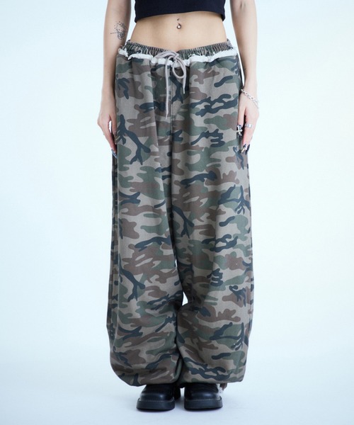 sedacle（セダクル）の「アソート柄スウェットパンツ【SETUP着用可能】（スウェットパンツ・レディース・カモフラージュ/チェック/レオパード・SMALL/MEDIUM/LARGE）」の7枚目の写真