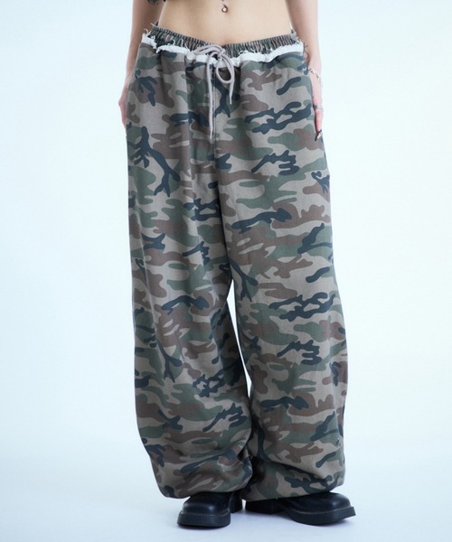 sedacle（セダクル）の「アソート柄スウェットパンツ【SETUP着用可能】（スウェットパンツ・レディース・カモフラージュ/チェック/レオパード・SMALL/MEDIUM/LARGE）」の10枚目の写真