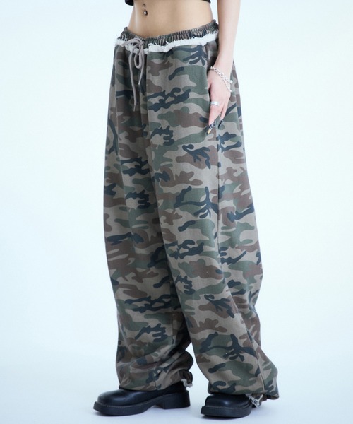 sedacle（セダクル）の「アソート柄スウェットパンツ【SETUP着用可能】（スウェットパンツ・レディース・カモフラージュ/チェック/レオパード・SMALL/MEDIUM/LARGE）」の11枚目の写真