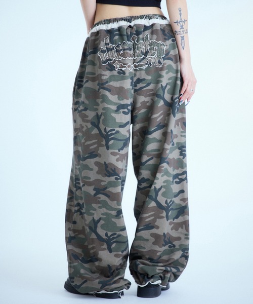 sedacle（セダクル）の「アソート柄スウェットパンツ【SETUP着用可能】（スウェットパンツ・レディース・カモフラージュ/チェック/レオパード・SMALL/MEDIUM/LARGE）」の12枚目の写真