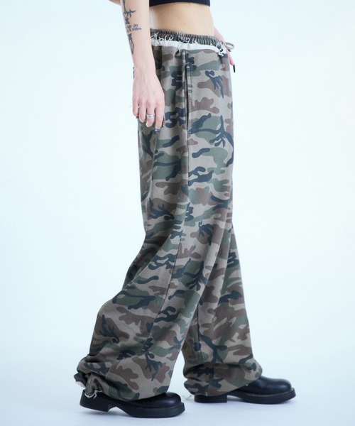 sedacle（セダクル）の「アソート柄スウェットパンツ【SETUP着用可能】（スウェットパンツ・レディース・カモフラージュ/チェック/レオパード・SMALL/MEDIUM/LARGE）」の13枚目の写真