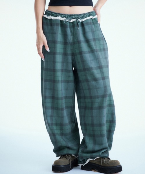 sedacle（セダクル）の「アソート柄スウェットパンツ【SETUP着用可能】（スウェットパンツ・レディース・カモフラージュ/チェック/レオパード・SMALL/MEDIUM/LARGE）」の6枚目の写真