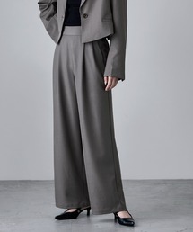 【単品】ツイルタックワイドパンツ